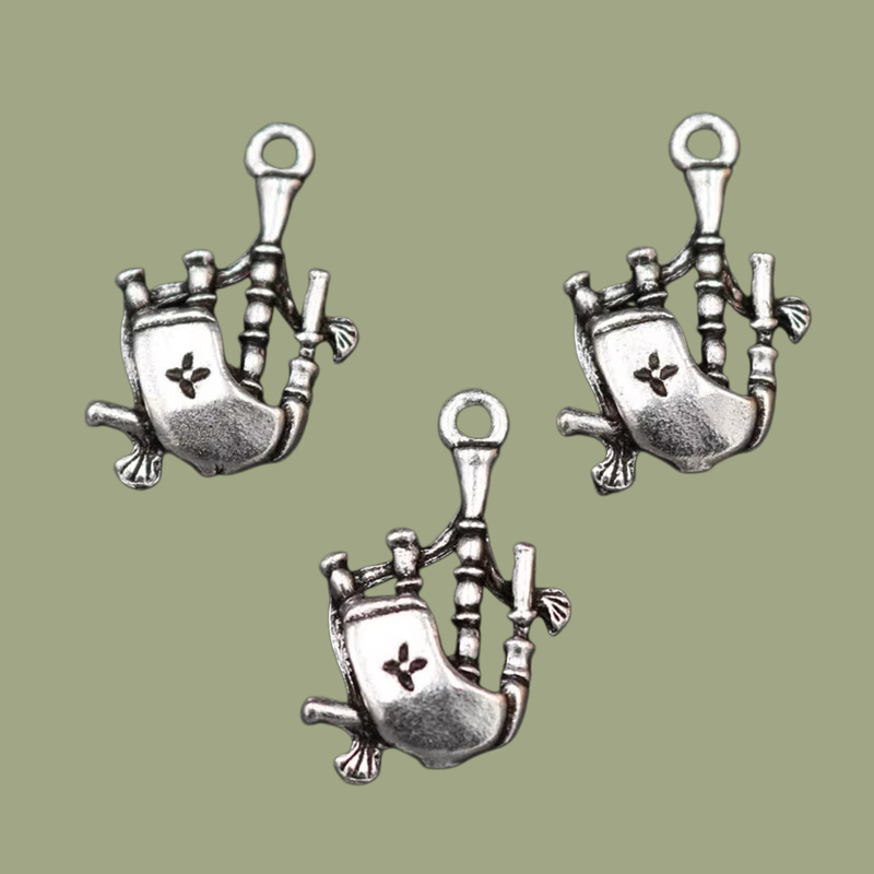 Musical Instrument Of Scotland - 10pcs Silver Plated Scotland Musical Instruments