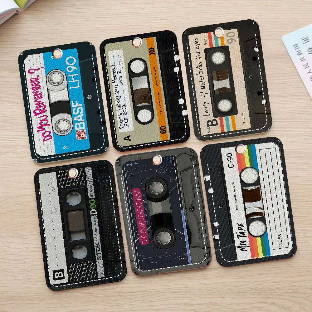 Cajon Musical Instrument - Retro Cassette Music Tape Bank Card,Subway,
