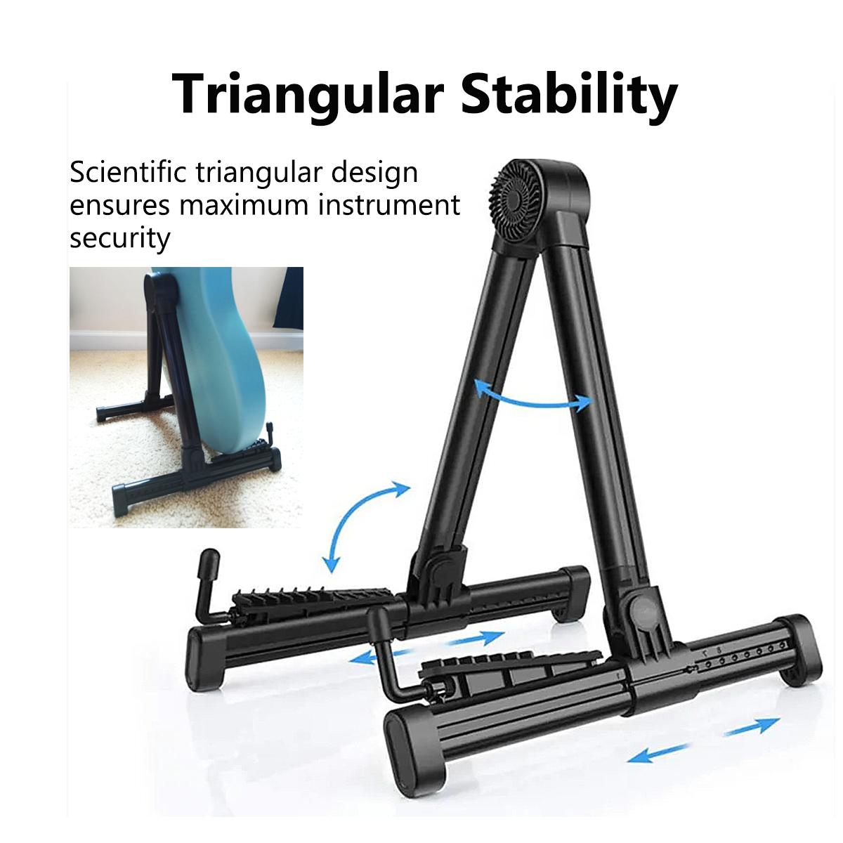 Miwayer Foldable Guitar Stand  - Musical Instrument Organ recension och pris
