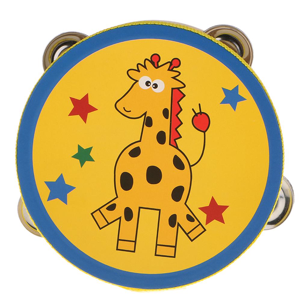 Wooden Tambourine Small Hand P - Musical Instrument Kids recension och pris