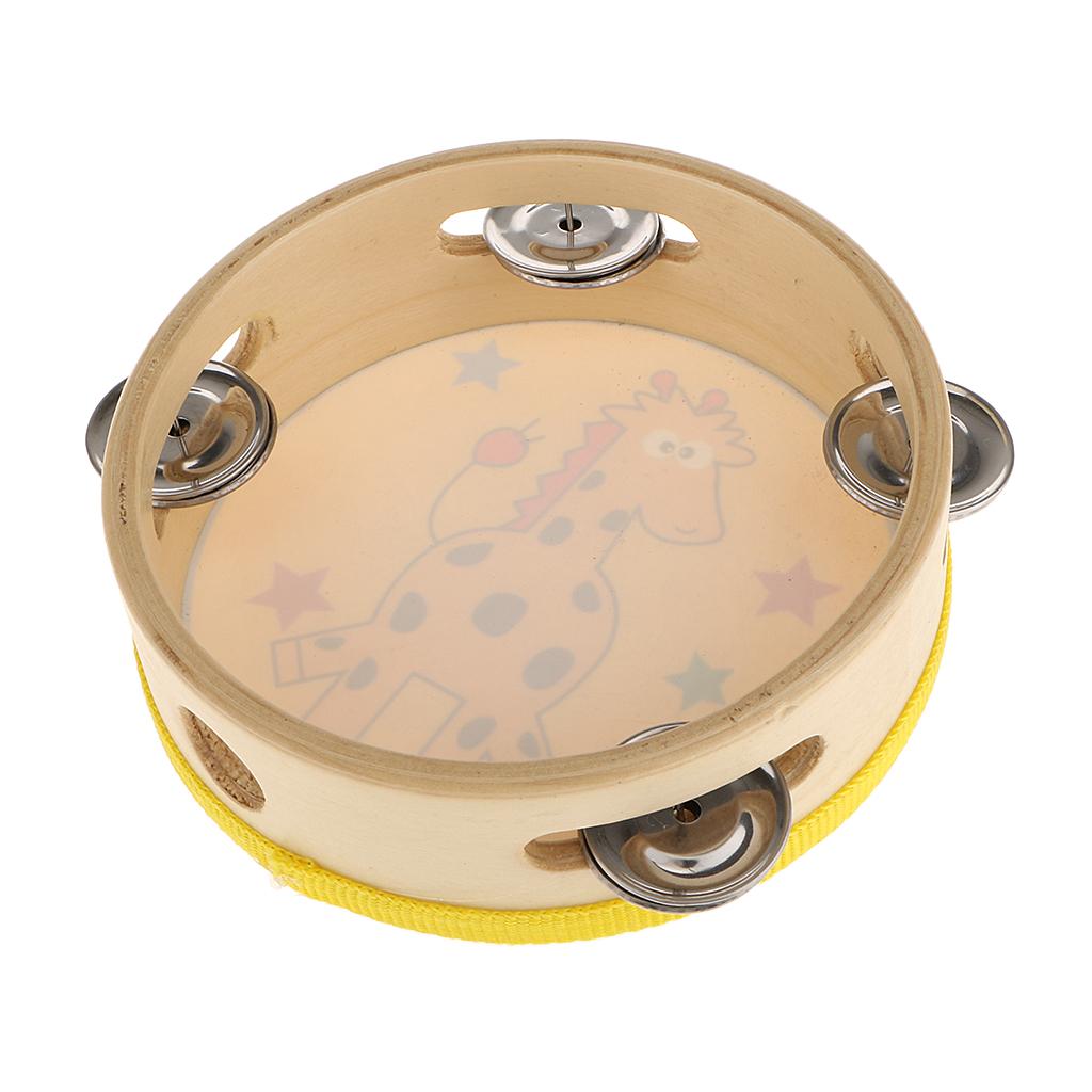 Wooden Tambourine Small Hand P - Musical Instrument Kids recension och pris