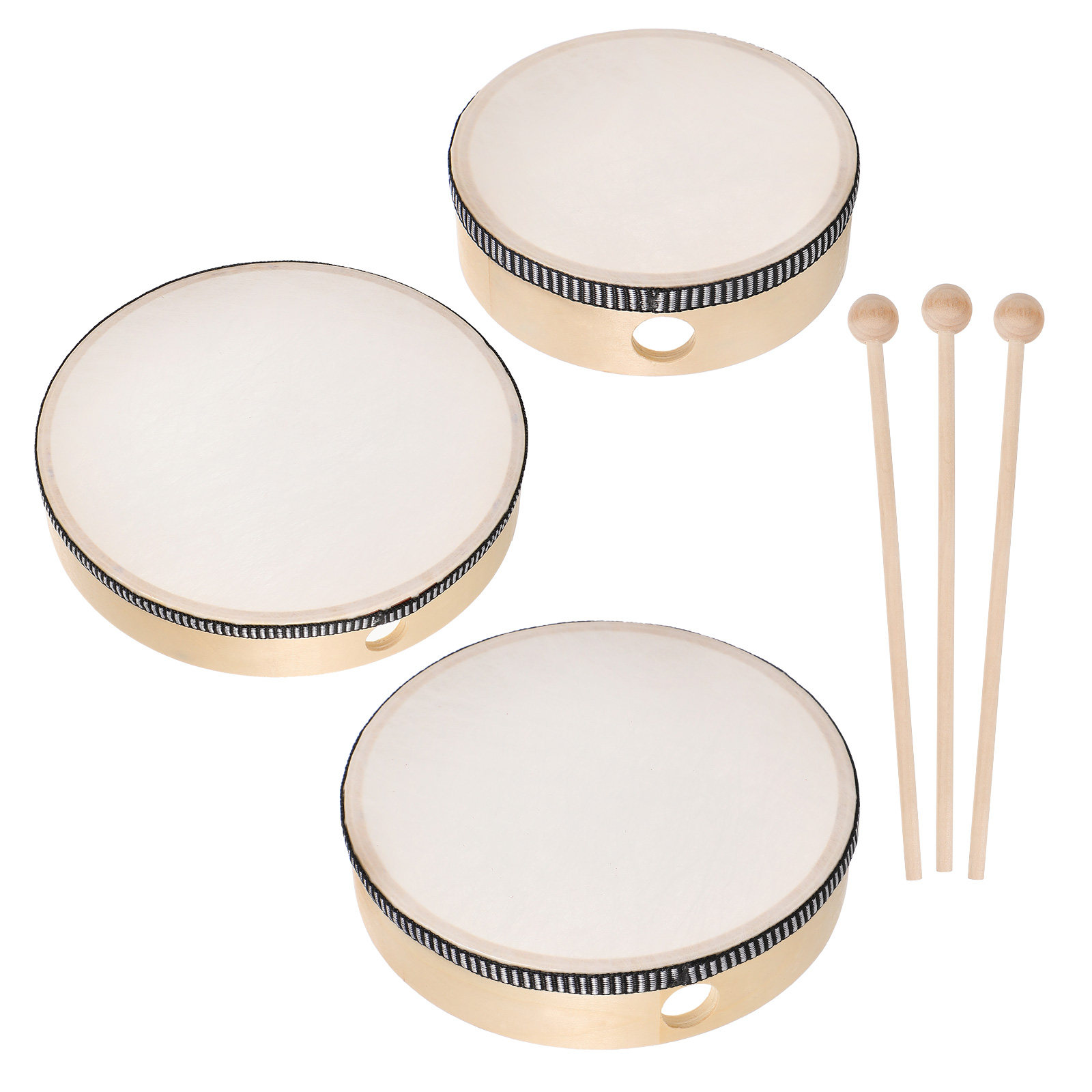 6Pcs Childrens Hand Drum Set 6 - Musical Instrument Set recension och pris