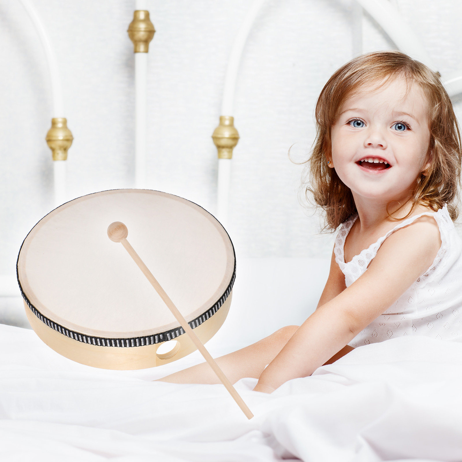 6Pcs Childrens Hand Drum Set 6 - Musical Instrument Set recension och pris