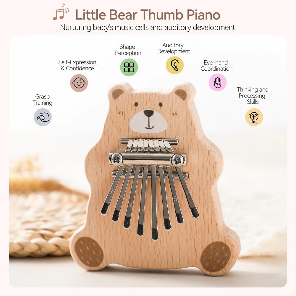8 Key Mini Kalimba Portable Th - Musical Instrument Kids recension och pris