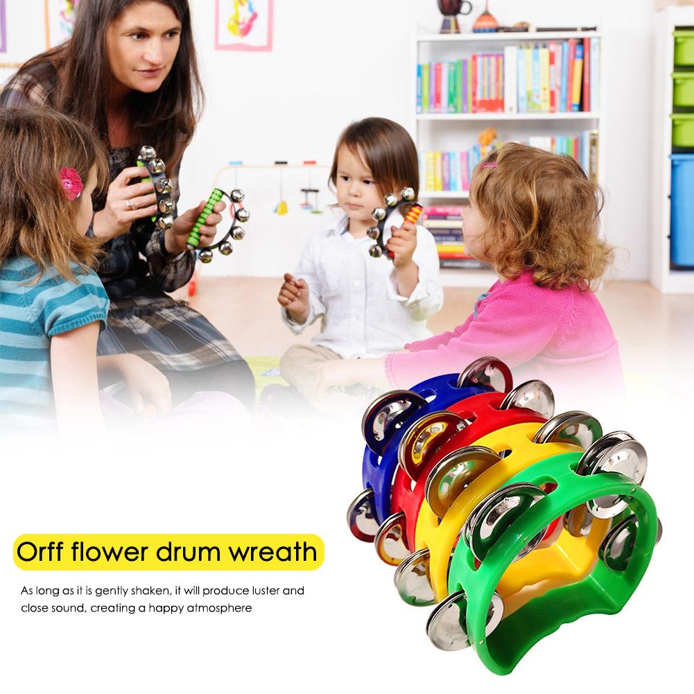 4pcs Tambourine Jingles Rattle - Musical Instrument Kids recension och pris