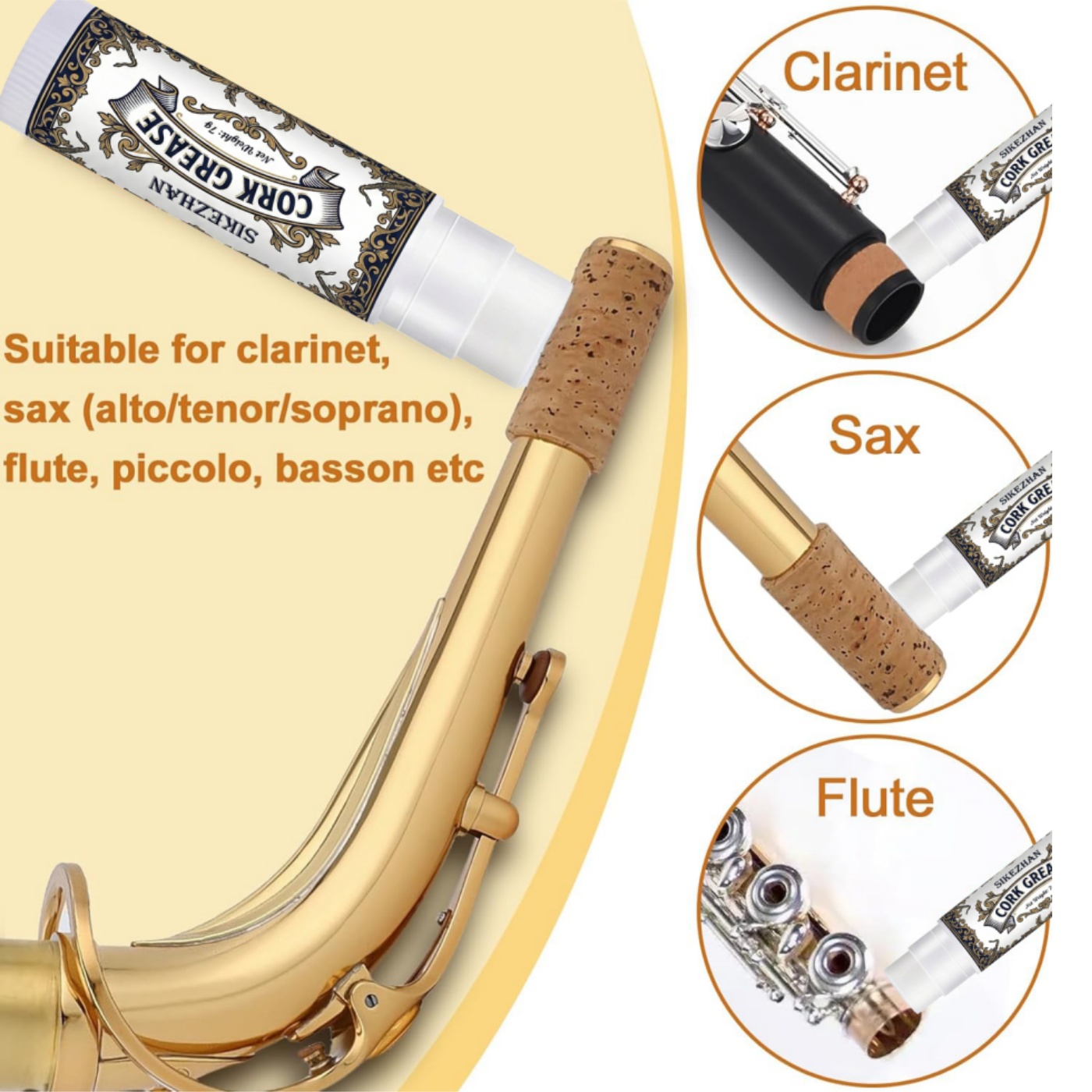 Premium Cork Grease for Clarin - Musical Instrument Bazooka recension och pris