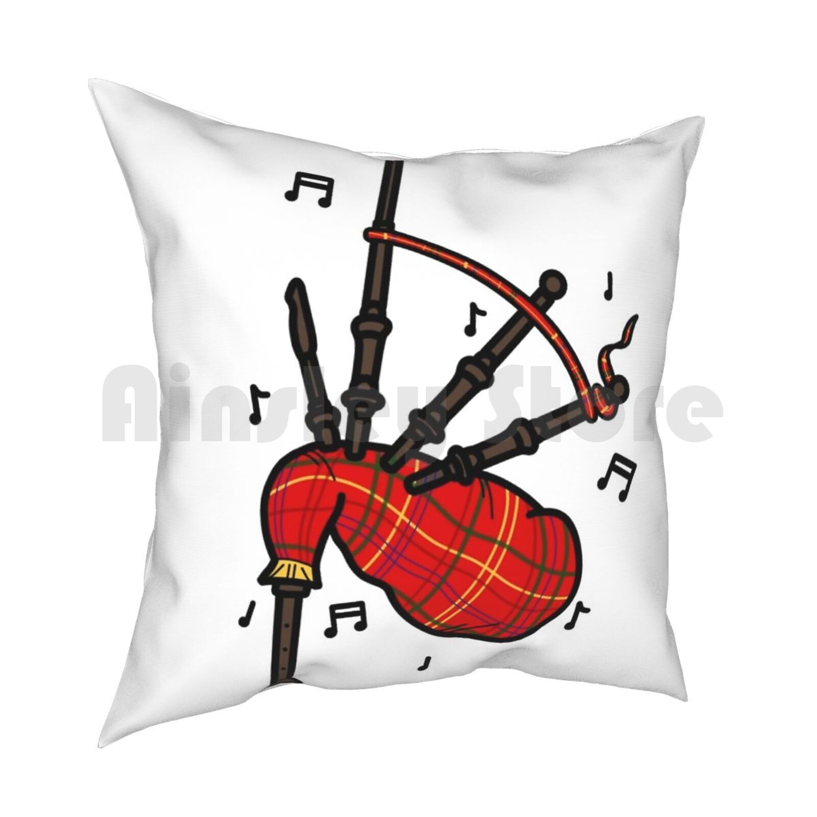 Bagpipes Pillow Case Printed H - Musical Instrument Of Scotland recension och pris