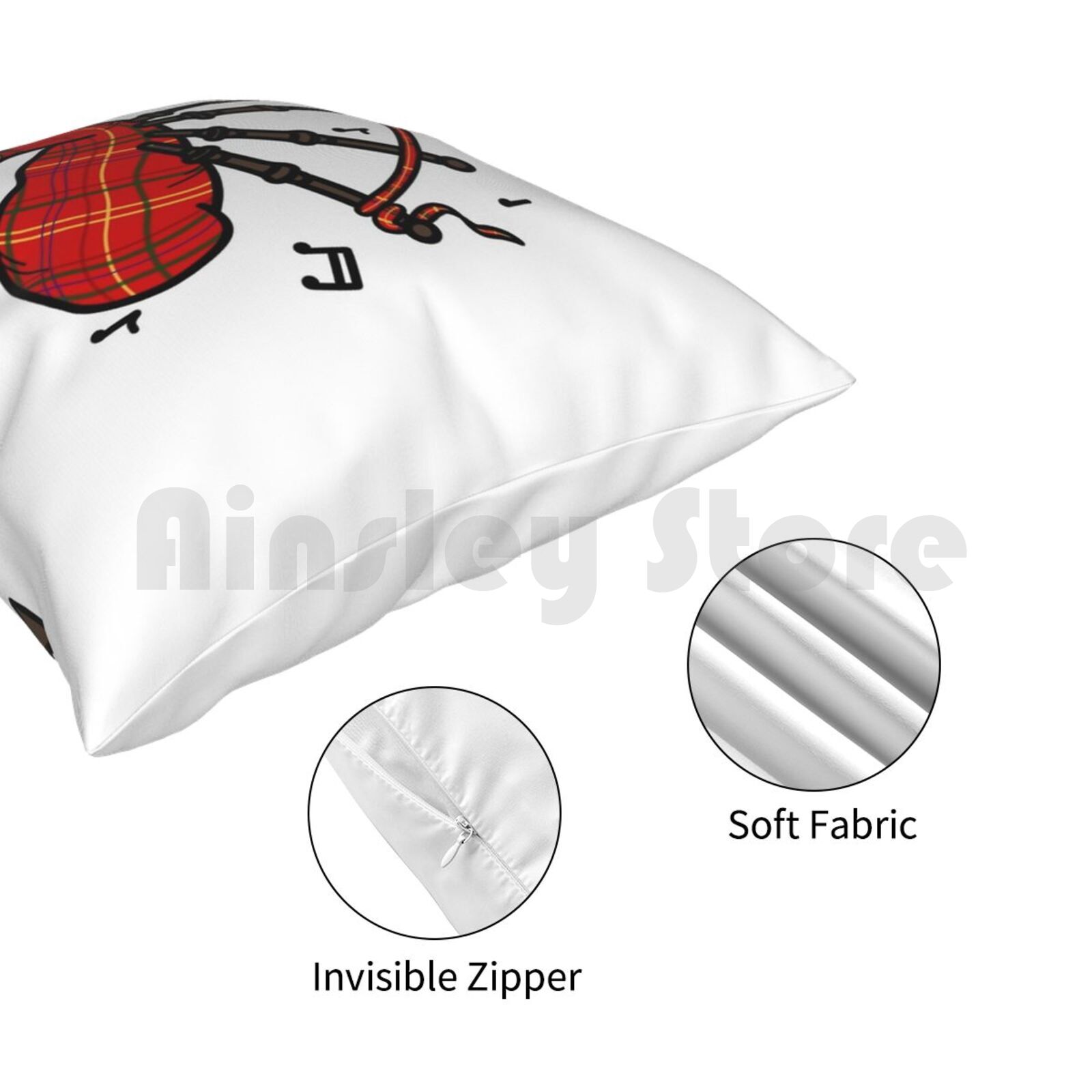 Bagpipes Pillow Case Printed H - Musical Instrument Of Scotland recension och pris