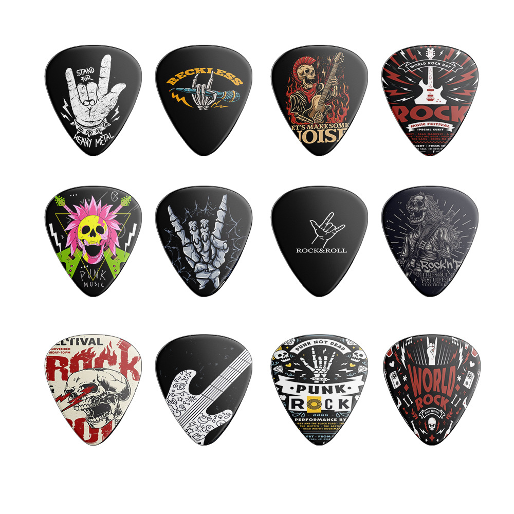 12 Pieces Guitar Picks 0.46mm  - Musical Instrument Organ recension och pris