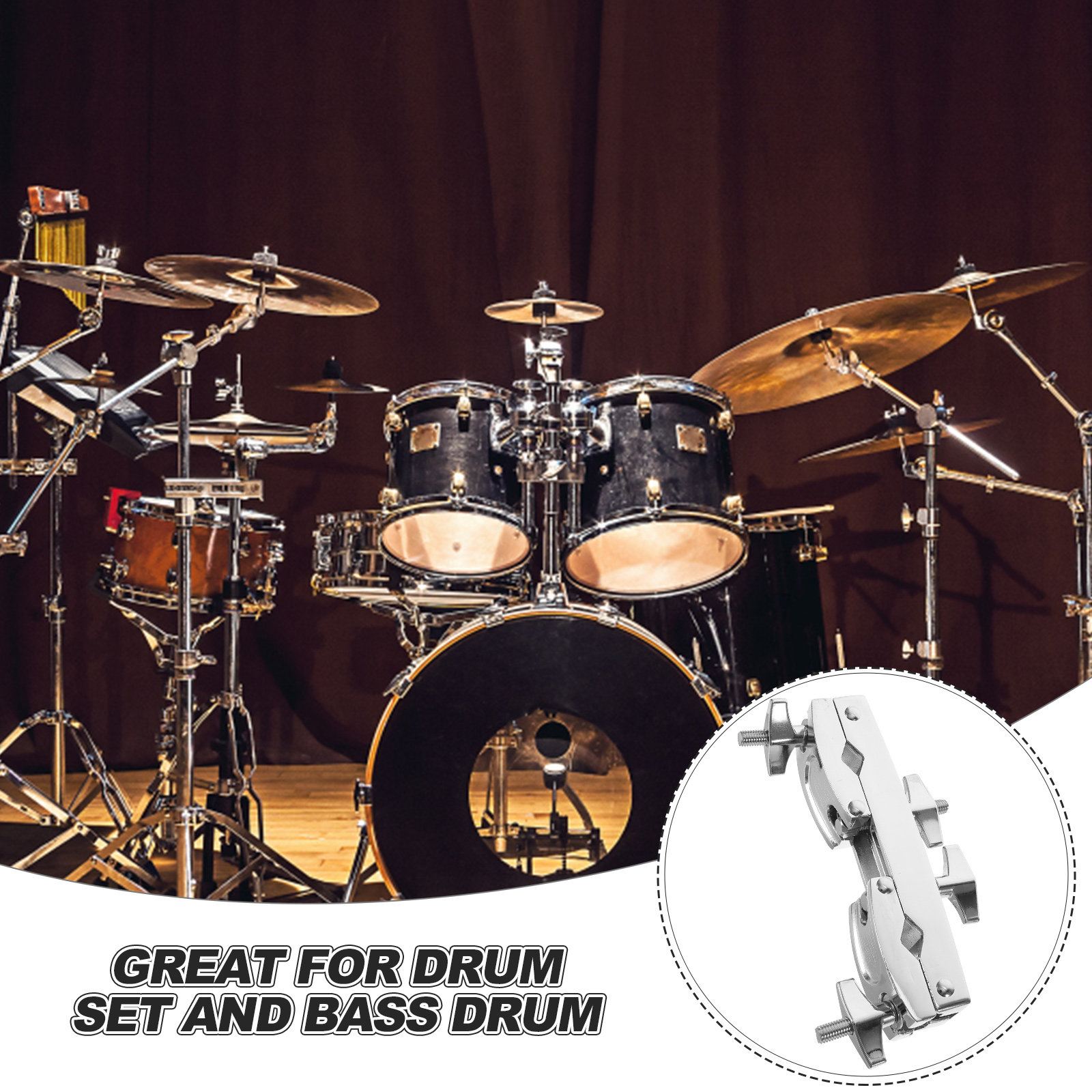 Drum Set Cowbell Holder Premiu - Musical Instrument Set recension och pris