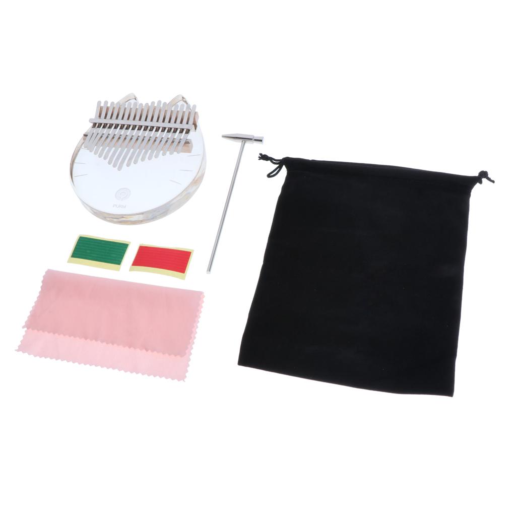 Kalimba 17 Key Acrylic Transpa - Musical Instrument Kids recension och pris
