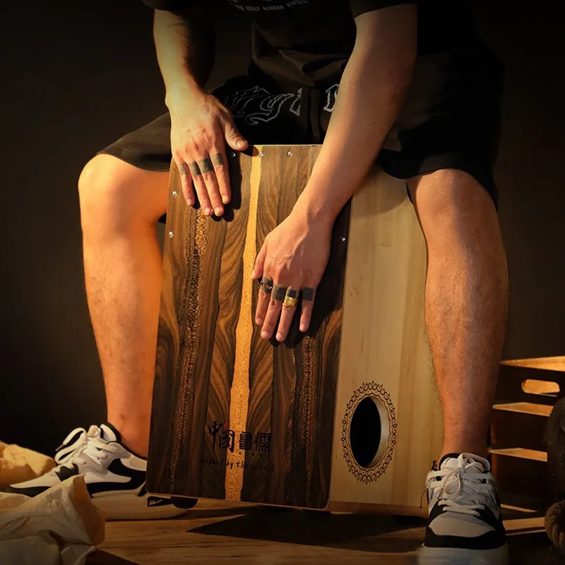Solid Wood Cajon Box Drum Prof - Cajon Musical Instrument recension och pris