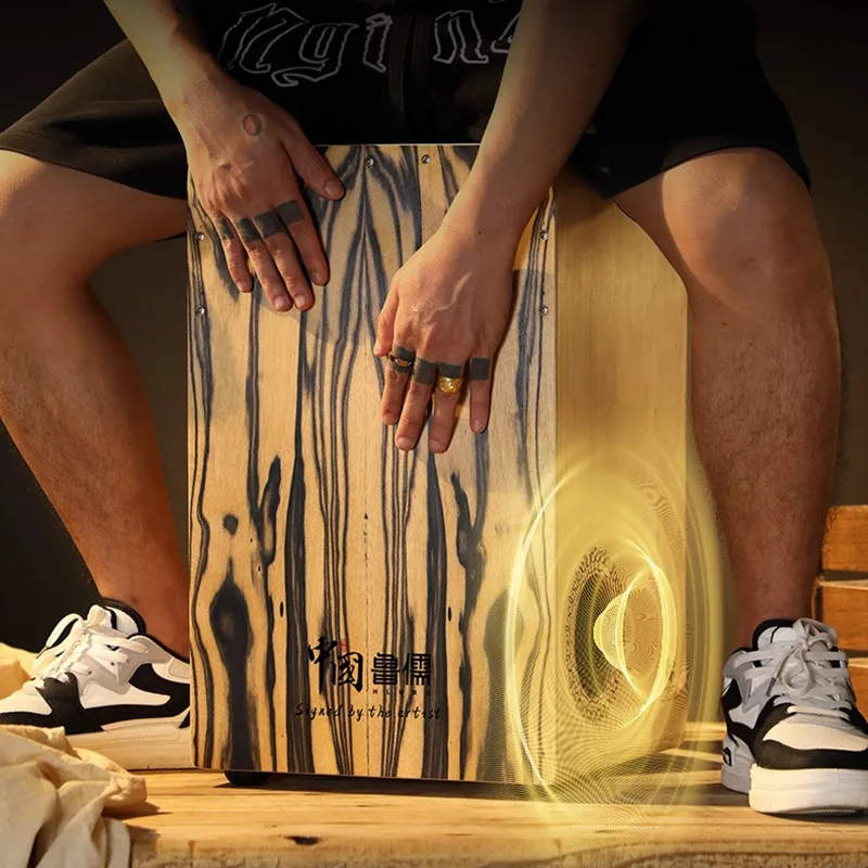 Solid Wood Cajon Box Drum Prof - Cajon Musical Instrument recension och pris
